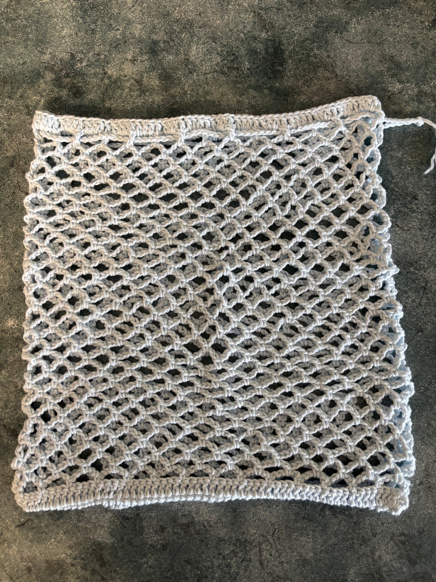 Crocheted cotton, fruit or vegetable bag