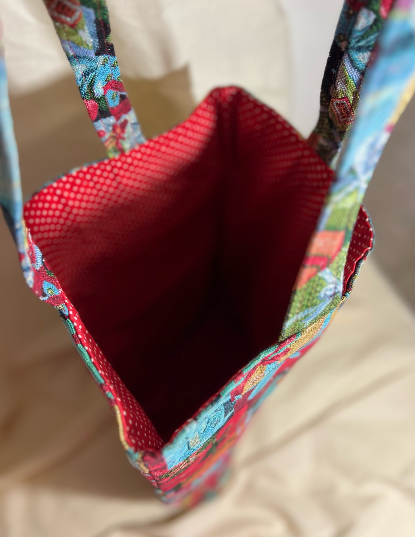 Christmas Bag - Tapestry fabric