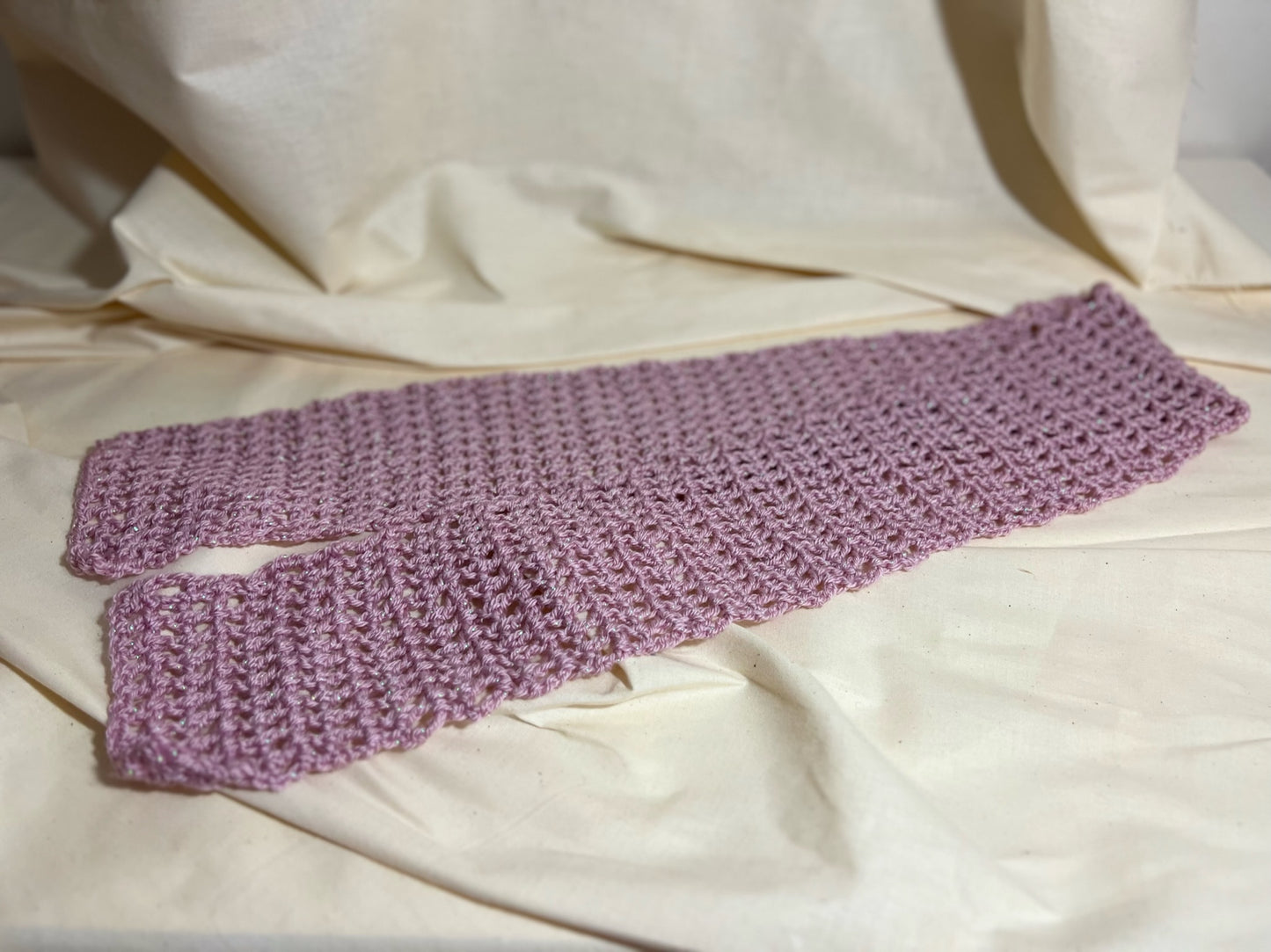 Crocheted Scarf - Child - Musky Pink