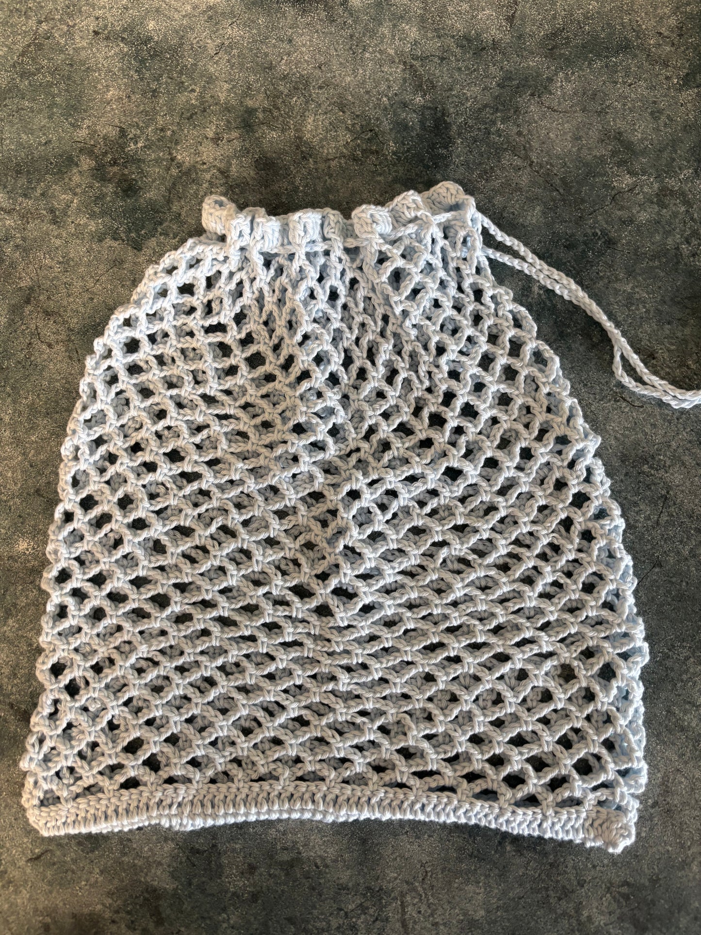 Crocheted cotton, fruit or vegetable bag