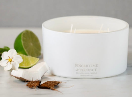 Candle - large - 4 wicks - finger lime & coconut